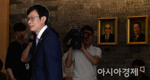 [포토]4대그룹 간담회 참석하는 김상조 