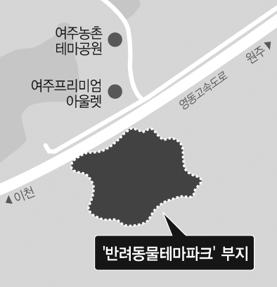 경기도 여주 반려동물테마파크 위치도