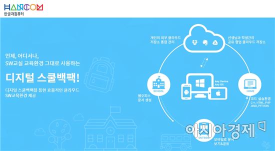 한컴, SW 교육 '디지털스쿨백팩' 주관 사업자 선정