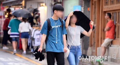 [포토]종잡을 수 없는 비