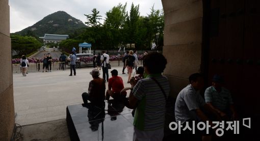 [포토]청와대 앞 휴식