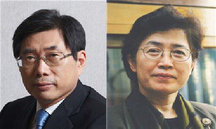 박상기 법무부 장관 후보자(왼쪽)와 박은정 국민권익위원장