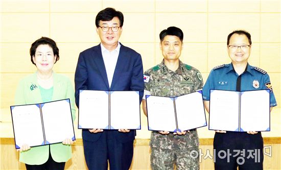 장흥군 2분기 통합방위협의회 개최, 해수욕장 경계협정 체결