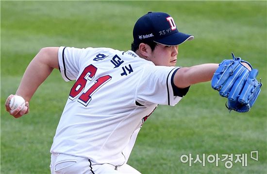 [포토]역투하는 두산 선발 함덕주