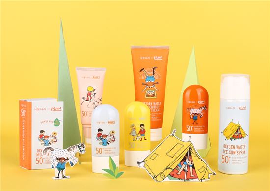 올리브영, 삐삐 캐릭터 담긴 식물나라 선케어 출시