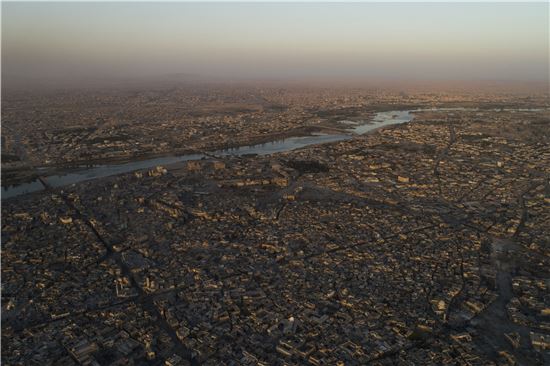 티그리스 물줄기가 흐르고 있는 이라크 모술(사진출처=AP연합)