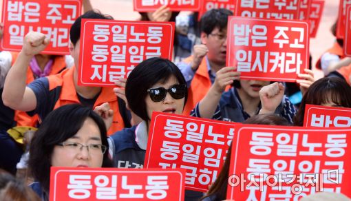 [포토]'동일노동 동일임금'