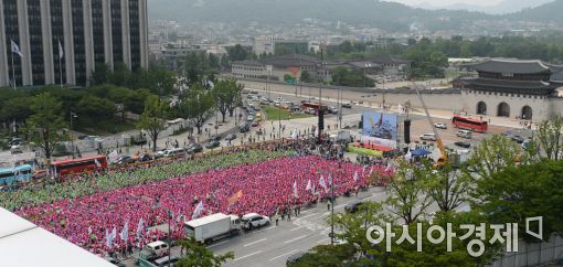 [포토]광장 가득 메운 비정규직 노동자
