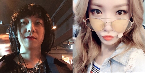 [사진출처=넉살, 청하 SNS]/가수 청하가 넉살의 우승을 기원했다.