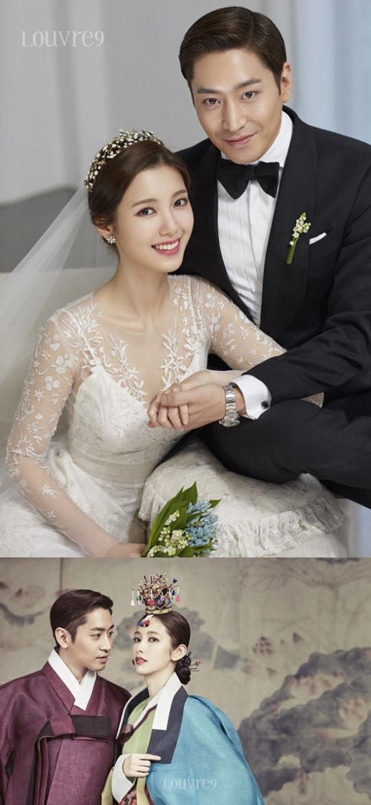 나혜미♥에릭 웨딩화보 공개…사랑 받아라 꿀 떨어진다