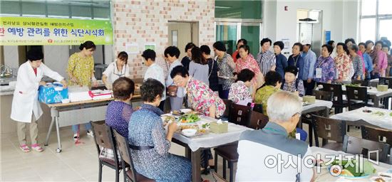 곡성군, 고혈압·당뇨환자 건강밥상 시식회 가져