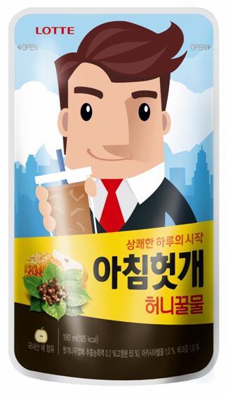 롯데칠성, 헛개 파우치 음료 ‘아침헛개 허니꿀물’ 출시
