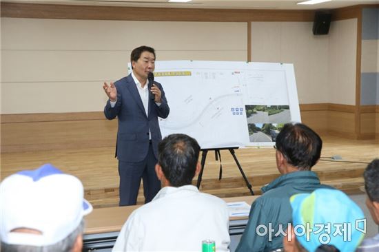 임명규 전남도의회 의장, 보성 겸백지구 위험도로개선 사업 설명회 참석