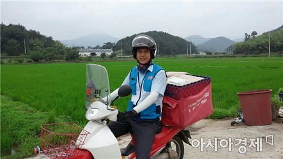 담양우체국 서진 집배원 '화재 초기진압' 큰 피해 막아