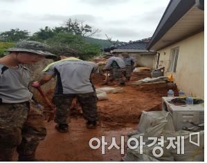 전남 고흥군은 지난 6~8일까지 내린 국지성 호우에 따른 피해 복구를 위해 민·관·군이 합동으로 나섰다고 11일 밝혔다. 사진=고흥군
