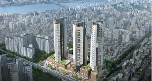 코오롱 건대 '더프라우', 오피스텔, 상가 흥행 가도 '이상무'