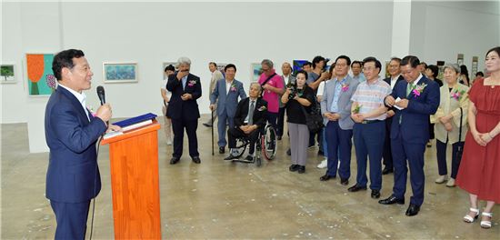 윤장현 광주시장, 장애인·비장애인 예술한마당 ‘다므기전’ 참석