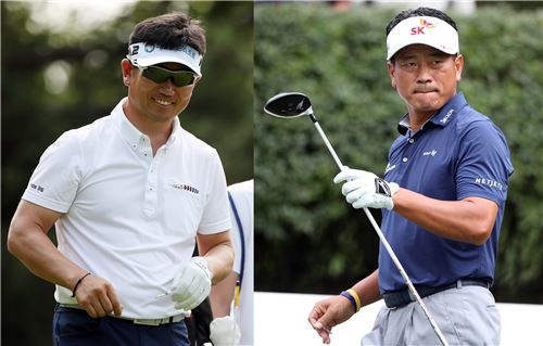 최경주와 양용은 공동 24위 '노장투혼'