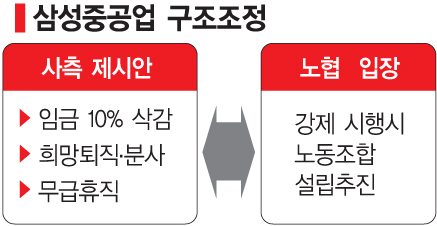 임금반납·희망퇴직·순환휴직…삼성重 구조조정 다시 시동 