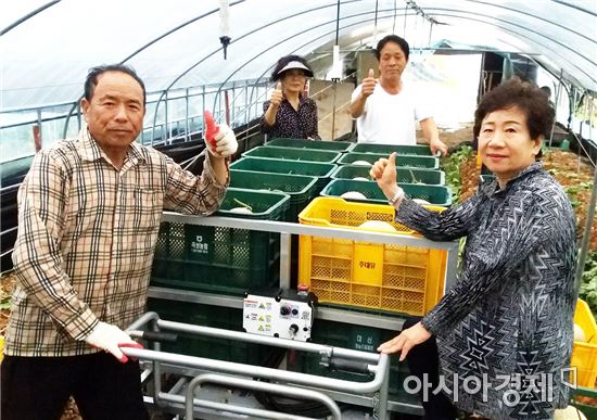 곡성군, 농작업 환경개선 편이장비 공급 농가 호평