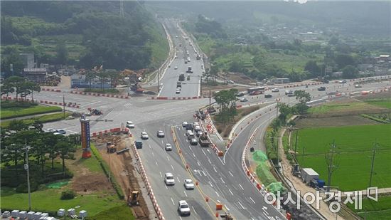 순천 팔마사거리∼신대단지 도로, 9월말 개통