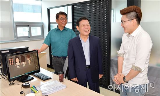 윤장현 광주시장, I-Plex광주 청년창업지원센터 입주스타트업 입주식 참석