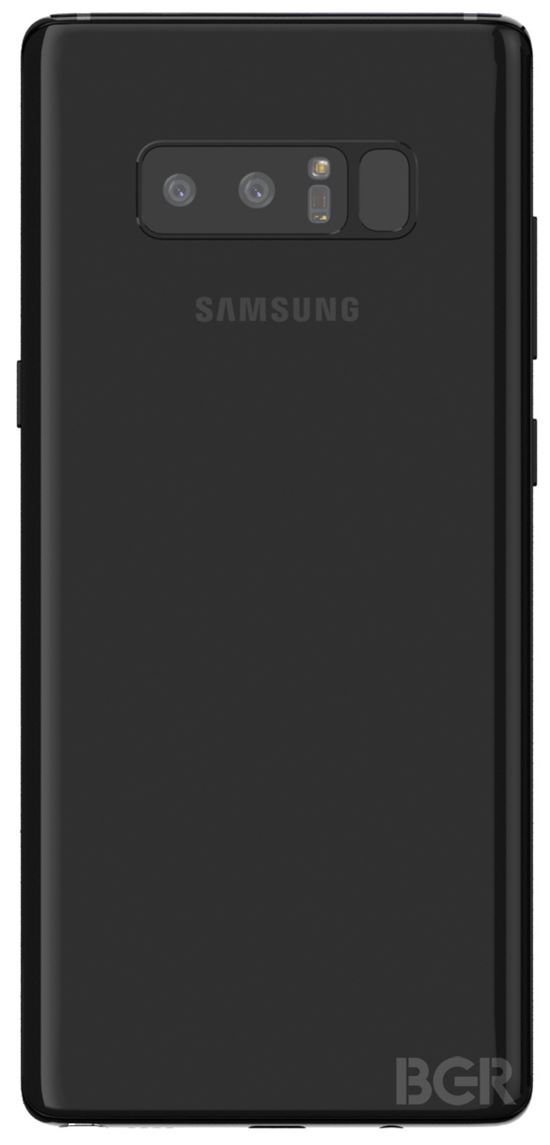 삼성 '갤럭시노트8' 제품 사진 유출…"달라진 지문센서 위치"