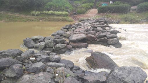 국내 최고(最古) 돌다리, 진천 농다리 폭우로 일부 유실