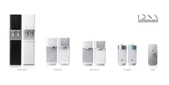 코웨이, 미국 'IDEA 2017' 디자인상…5개 제품 수상