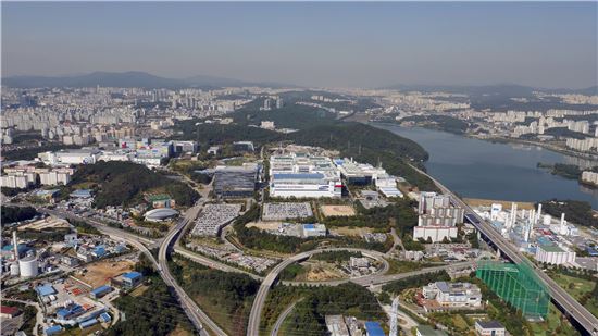 삼성전자 반도체 생산단지 기흥캠퍼스 항공사진