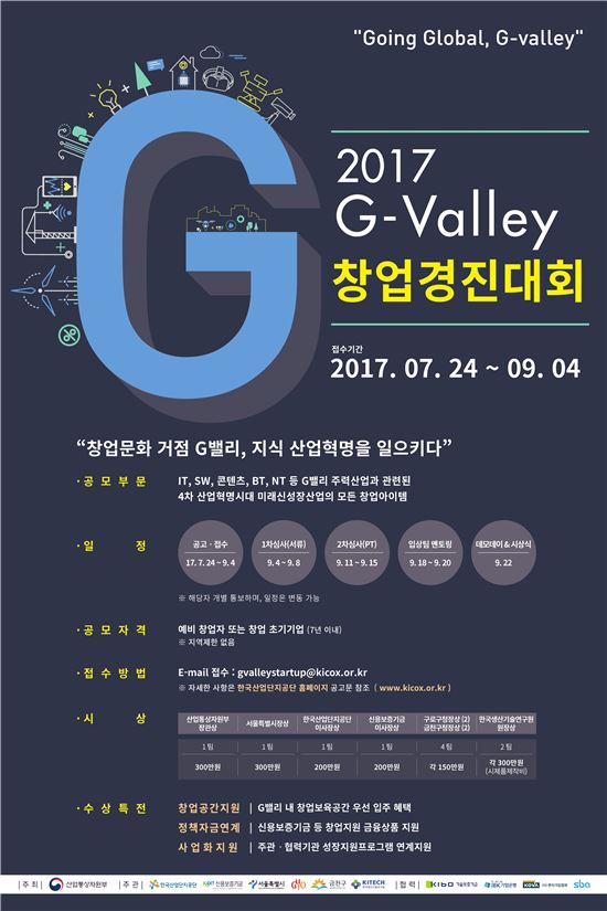 "4차혁명시대 재도약"…'G밸리 창업경진대회' 개최