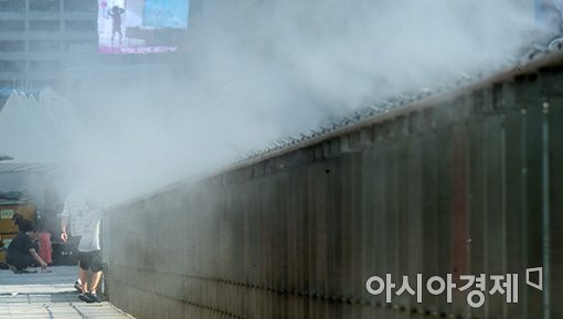 [포토]시원한 광화문광장 쿨 스팟