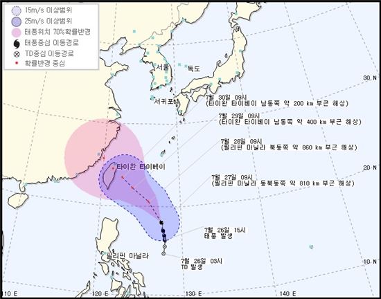 5호 태풍 '노루' 남은 가운데 9호 태풍 '네삿' 발생…한반도 영향은?