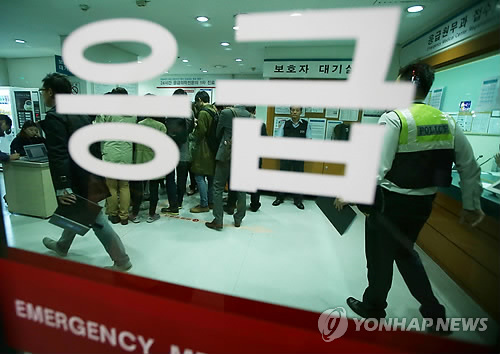 응급실.사진은 기사와 관계 없음[이미지출처=연합뉴스]