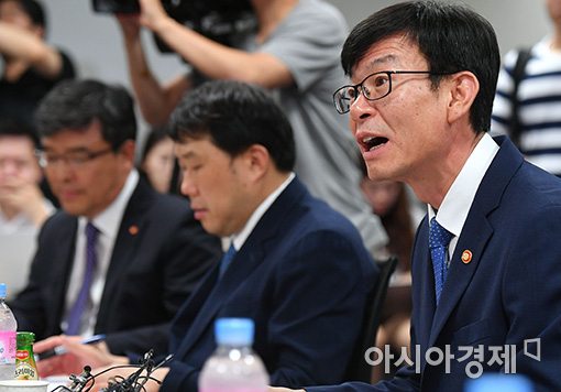 [포토]발언하는 김상조 공정위원장
