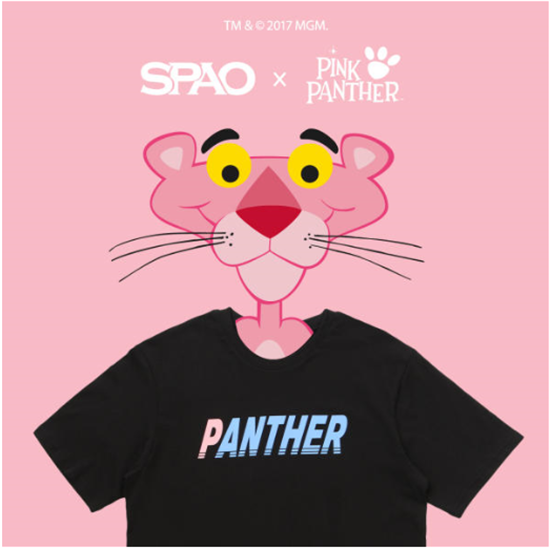 이번엔 핑크팬더…스파오, 인기 캐릭터 제품 출시 