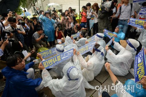 [포토]청와대 향한 사드 반대의 목소리