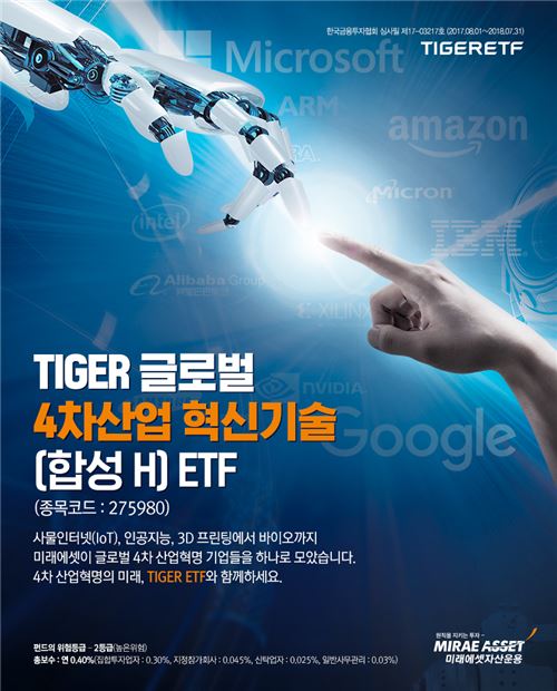 미래에셋운용, 글로벌 4차산업 기업에 투자하는 ETF 출시