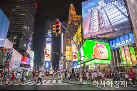 라인프렌즈 플래그십 스토어 뉴욕점
