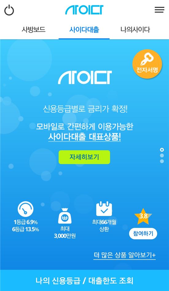 SBI저축은행, 중금리 대출 '사이다' 고객서비스 강화