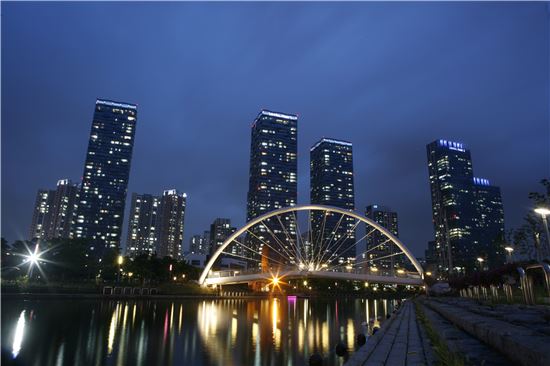 송도 센트럴파크 야경