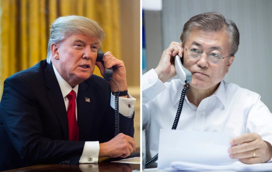 文 대통령, 트럼프 대통령과 56분 간 통화…북한 미사일 도발 공동 대응책 논의