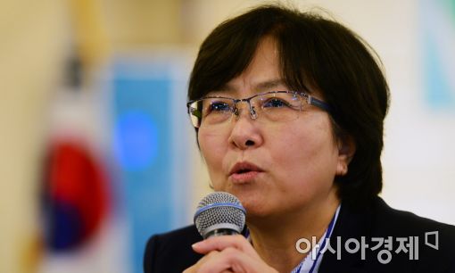 [포토]인사말하는 김은경 환경부 장관
