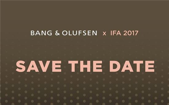 B&O IFA2017 초대장