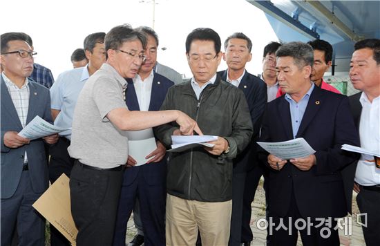 김영록 농식품 장관, 전남지역 가뭄현장 방문 실태 파악 나서