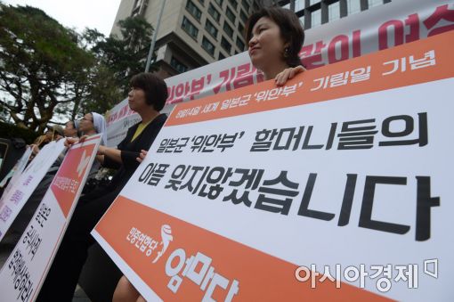 [포토]일본군 위안부 기림일 맞이 여성행동