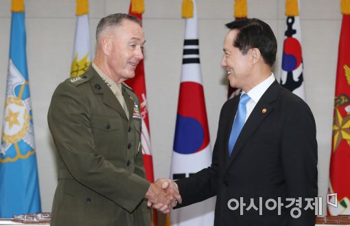 [포토]국방부 방문한 美 합참의장