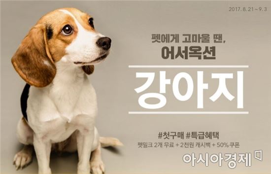 옥션, 반려동물 인기상품 할인전 열어
