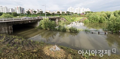 [포토]물에 잠긴 한강시민공원