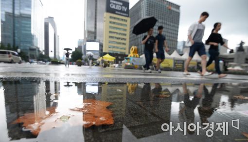 [포토]비 오락가락